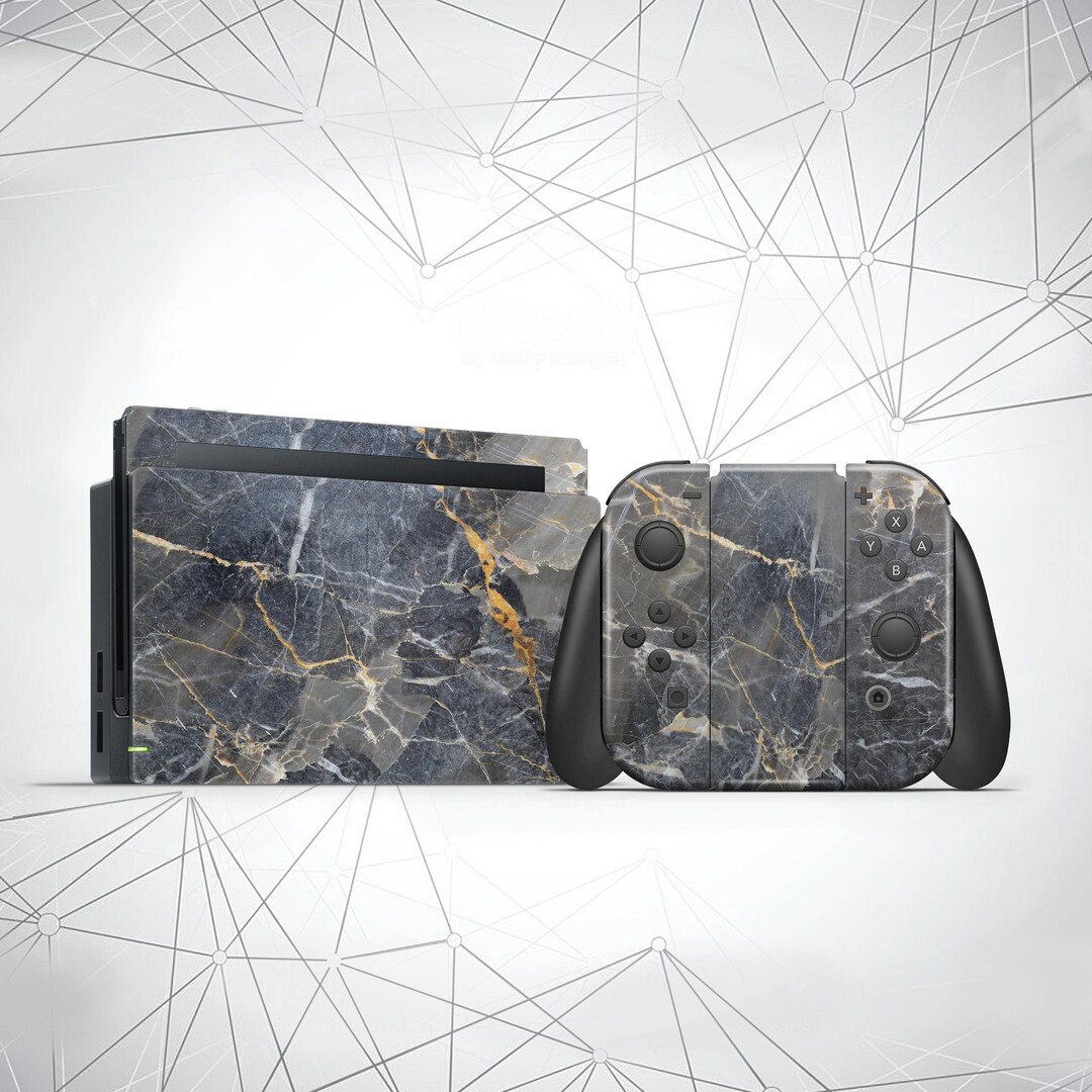 Marble Nintendo Switch Skins Gamer Console Joycon Marble Joy Etsy