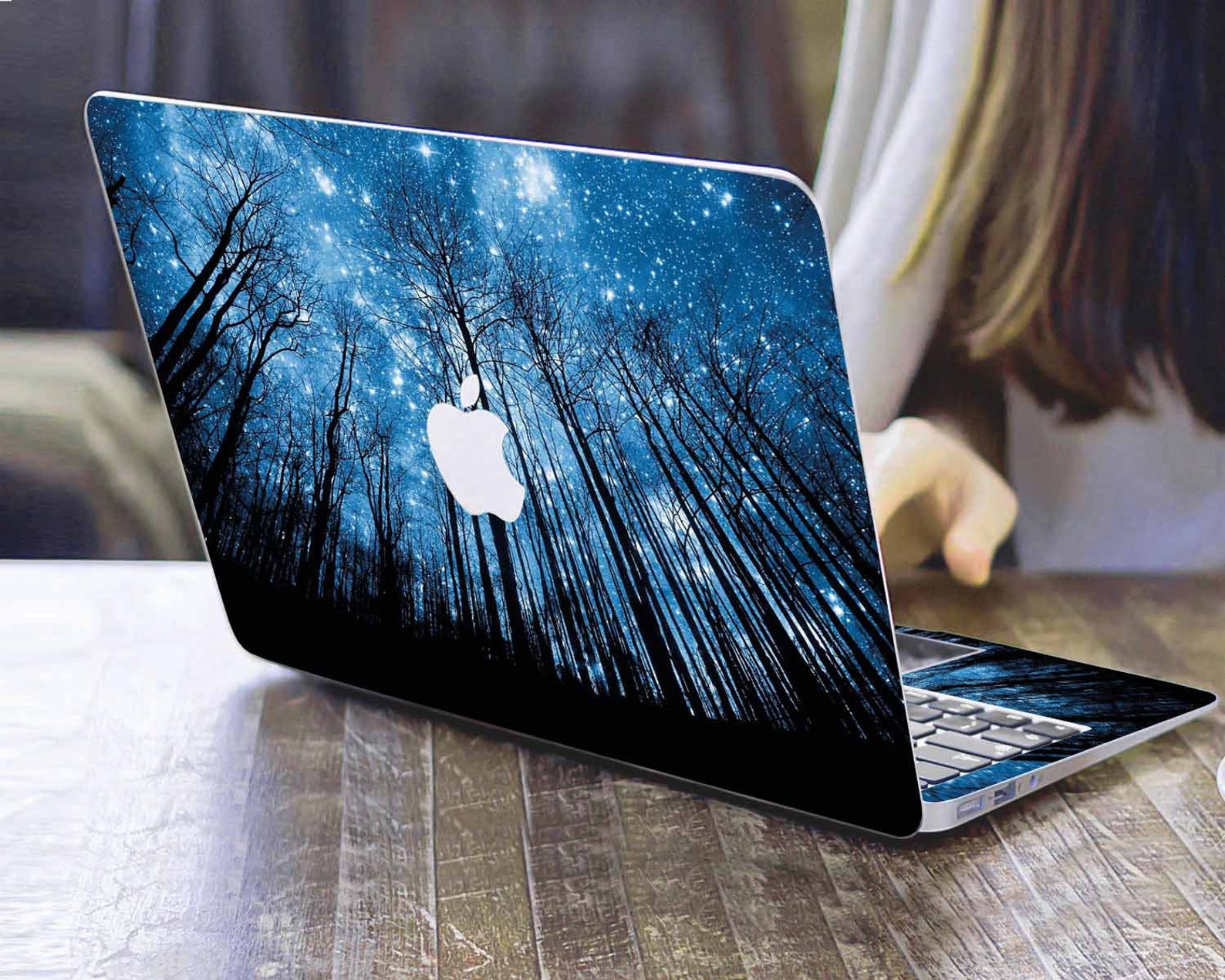 Mac Skin Starlight Night Sticker Macbook Air 13 Night Sky Etsy