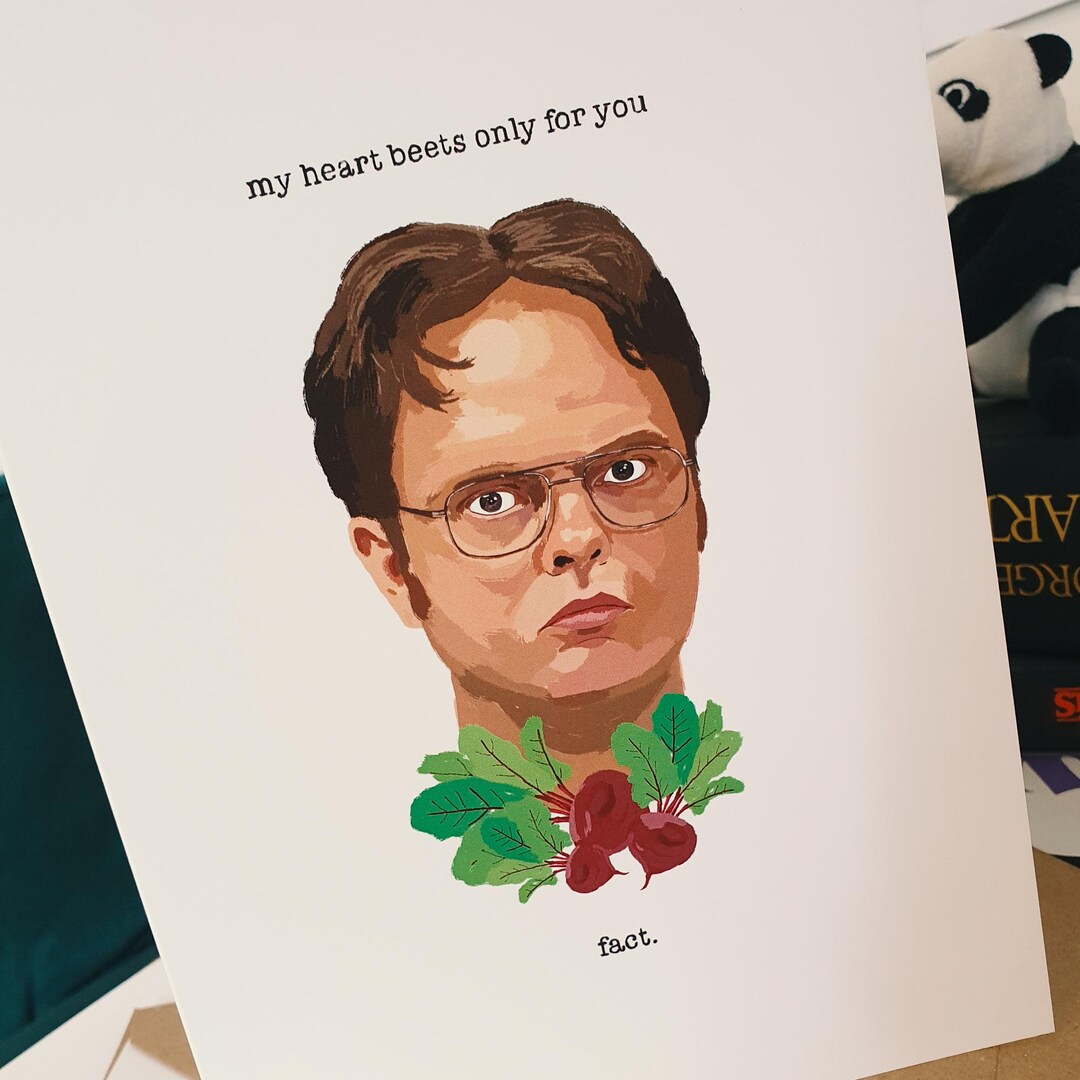 The office valentines card dwight shrute beets us office funny