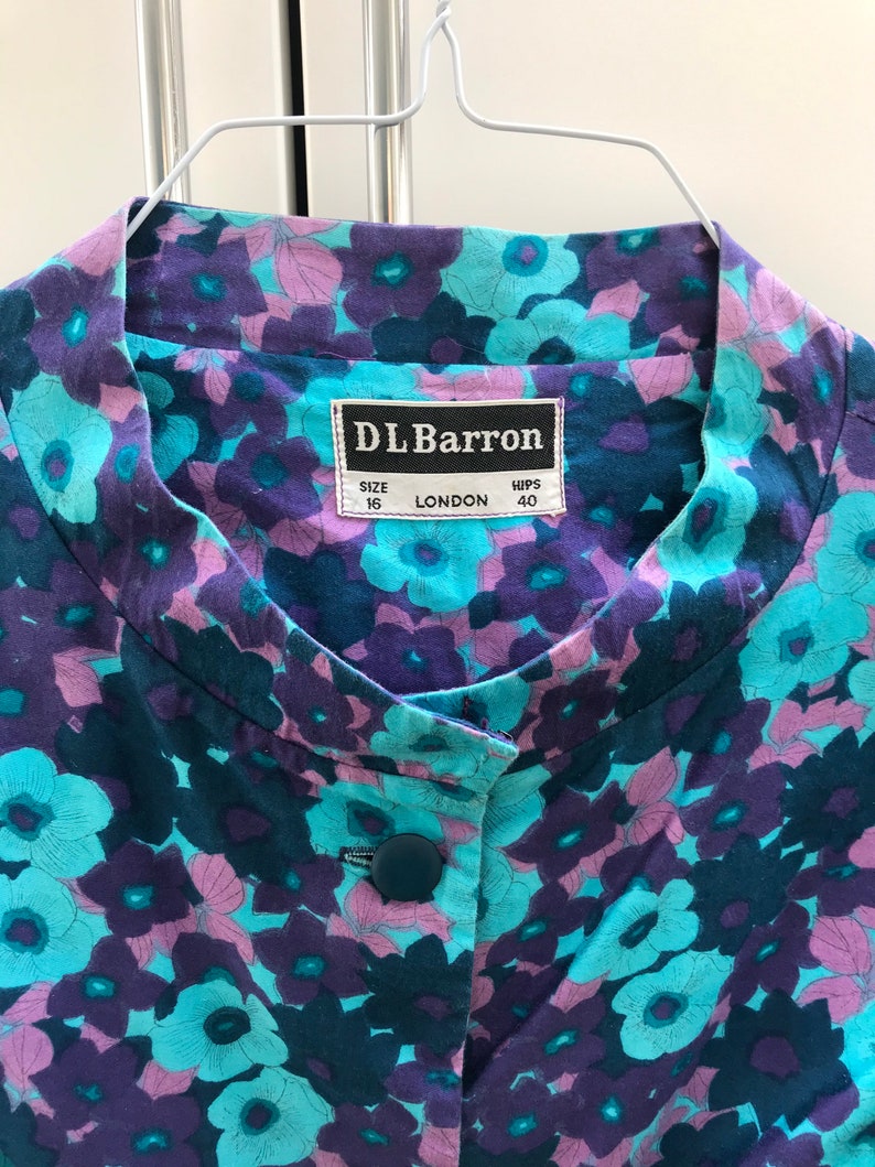 1960s70s cropped blouse in funky colours