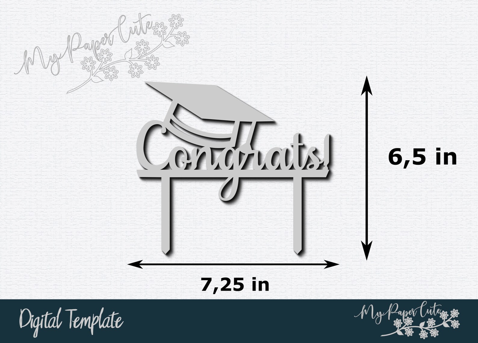 Download SVG Graduation Cap Cake Topper Grad 2020 Digital Template ...
