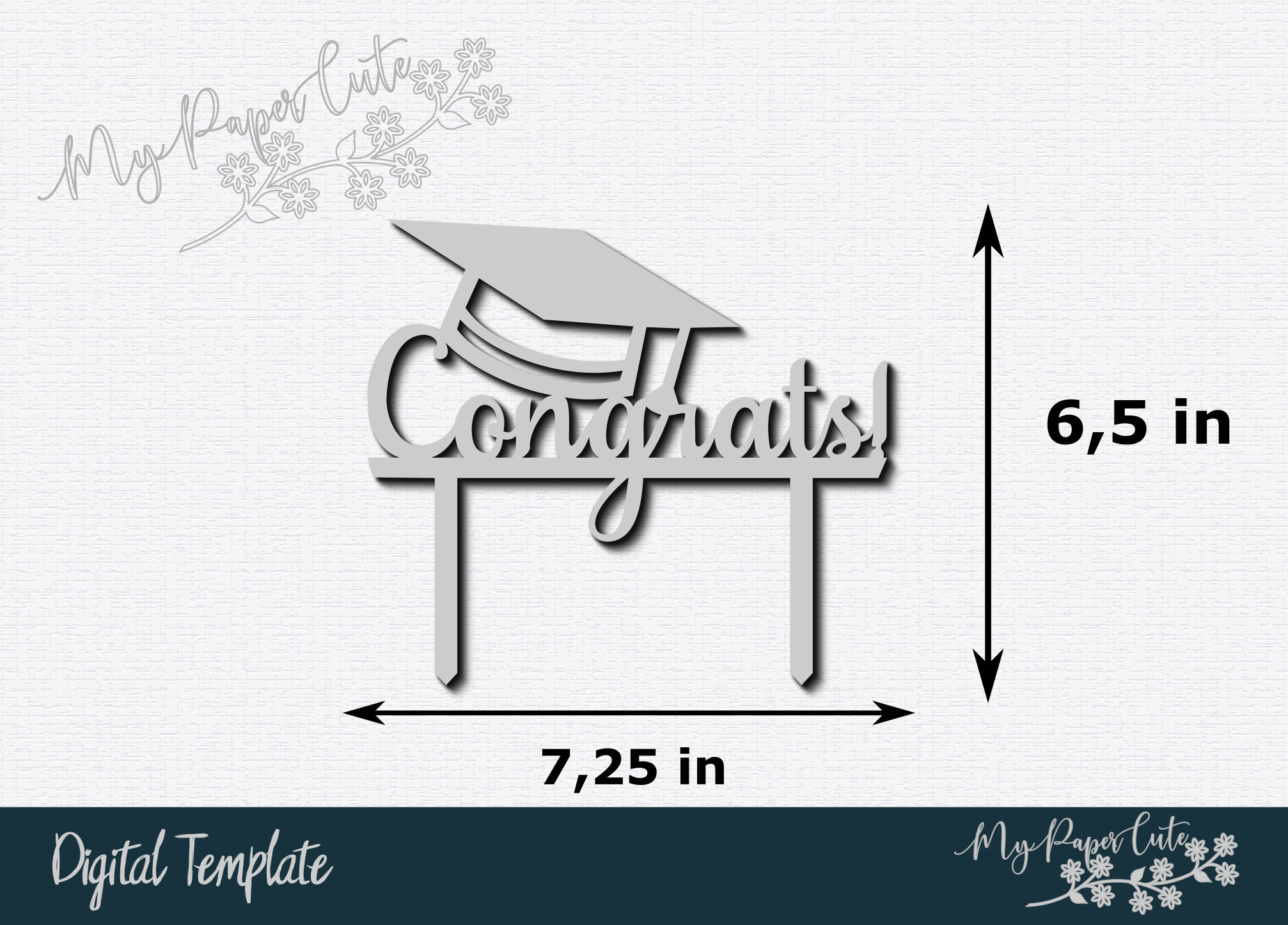Download SVG Graduation Cap Cake Topper Grad 2020 Digital Template ...