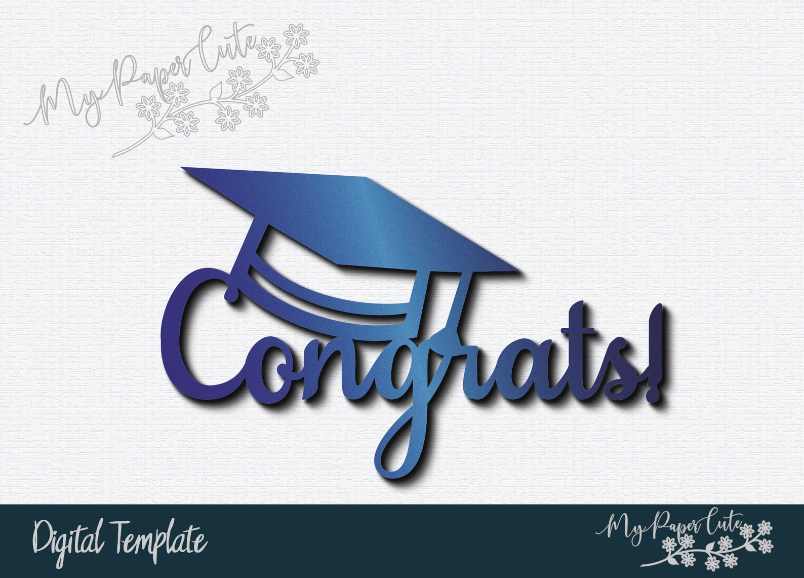 Download SVG Graduation Cap Cake Topper Grad 2020 Digital Template | Etsy