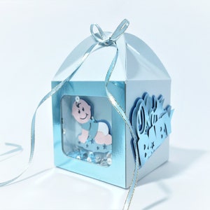 Svg Shaker Box Baby Boy Modello Baby Shower Il genere rivela Cricut Baby Shower Bomboniera File SVG Confezione regalo Silohuette Cameo Laser