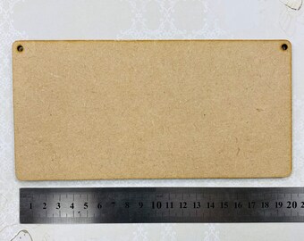 Tabliczka prostokątna MDF 20 x 10 cm, drewniane elementy do rękodzieła