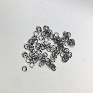 Stainless steel open jump rings - 7mm - 10g
