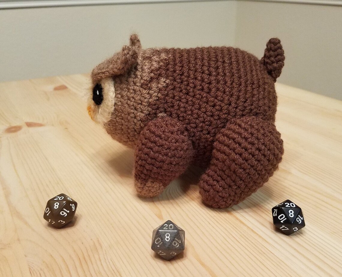 Cuddly Crochet Owlbear Plushie Etsy