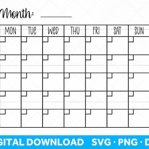 Fichier SVG de calendrier pour Cricut et Silhouette Machines de découpe, fichier SVG de planificateur, signe de ferme SVG