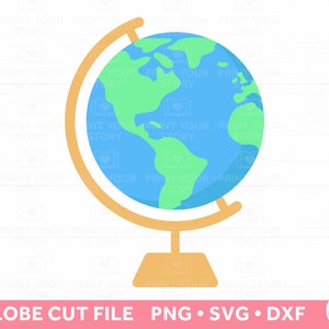Globus SVG Datei Farbige | Weltkarte SVG | Zurück zur Schule SVG | Adventure Svg | Earth Svg Datei