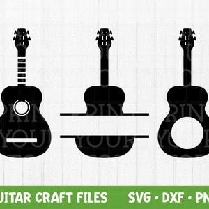 Guitar SVG bestanden voor Cricut, Acoustic Guitar Svg, DXF PNG Instant Digital Download, Country Music Svg, Country Svg