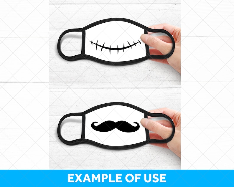 Download Halloween Face Mask SVG files for Cricut Halloween SVG | Etsy