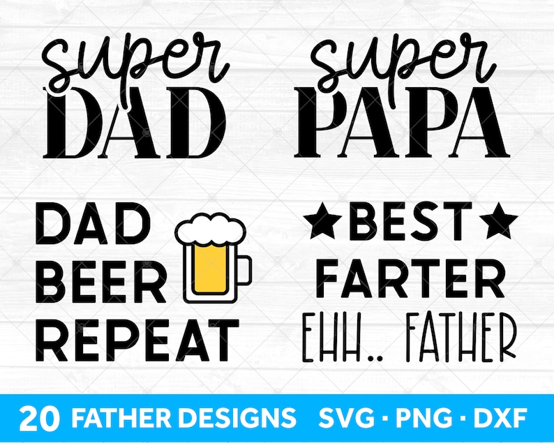 Fathers Day SVG Files for Cricut Dad SVG Bundle Father SVG - Etsy