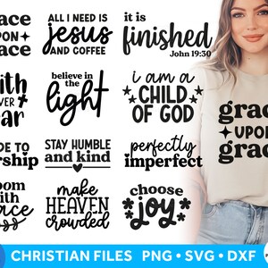 Christian SVG Bundle, Scripture Svg Files voor Cricut en Silhouette, 12 Cut Files Bijbelvers SVG, Faith SVG, Religious Svg Cut Files