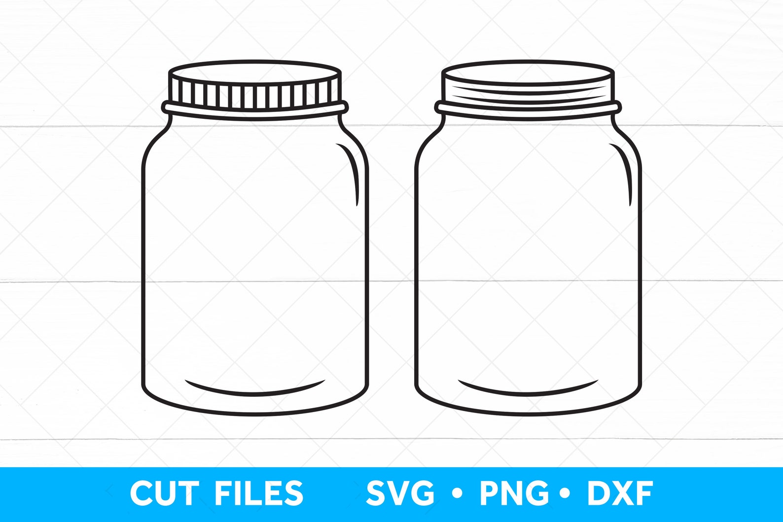 Mason Jar SVG Files for Cricut and Silhouette Cutting - Etsy