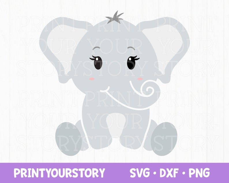Baby Elephant SVG Svg Files for Cricut Baby Boy Svg Baby Etsy