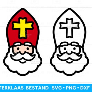 Sinterklaas Cut Files for Cricut and Silhouette, Pakjesavond Nederlandse Plotterbestanden Sint Nicolaas 5 December, DIGITALE BESTANDEN