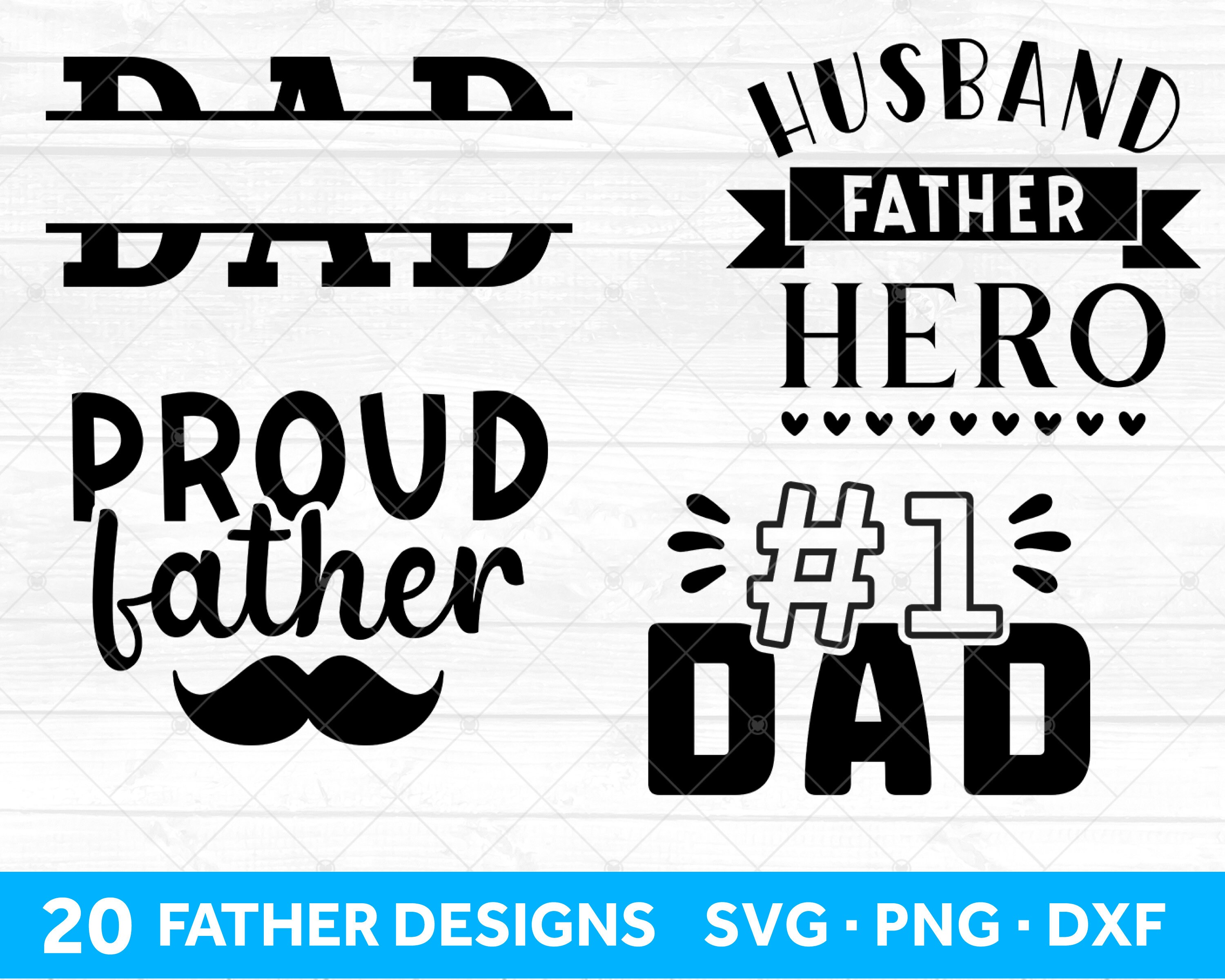 Fathers Day SVG Files for Cricut, Dad SVG Bundle, Father SVG Bundle ...