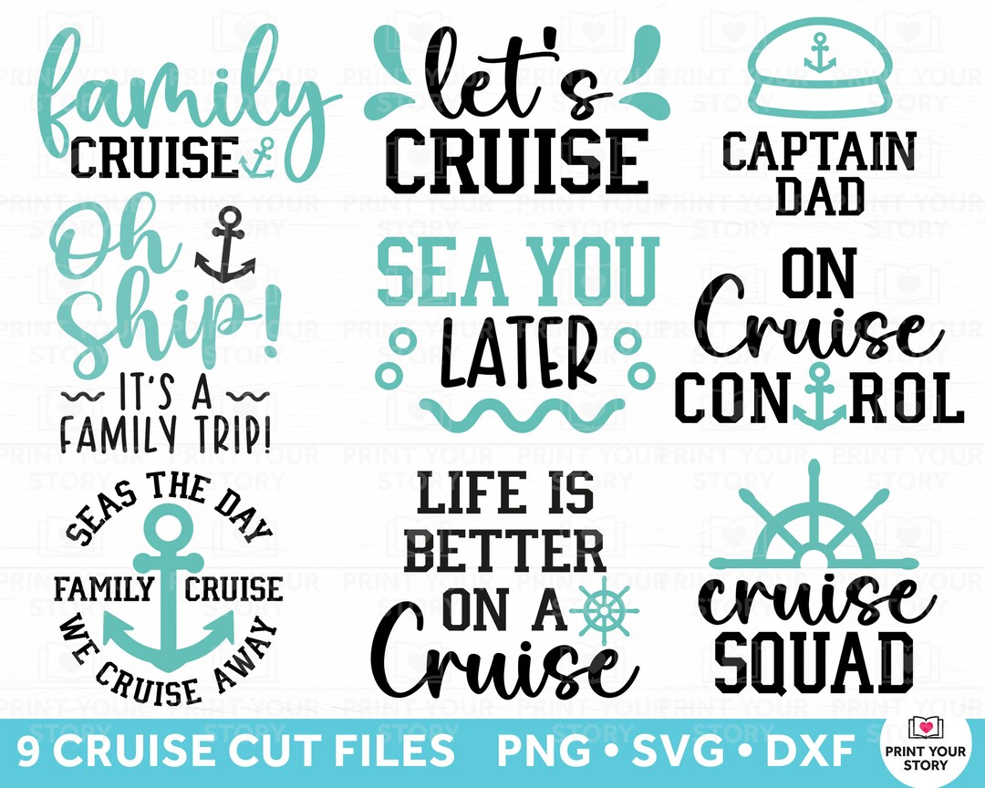 Family Cruise SVG Files, Cruise Squad SVG, Family Vacation SVG Files ...