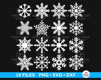 Kerst sneeuwvlok SVG | Sneeuwvlok Svg-bundel | Commercieel gebruik | Sneeuwvlok Svg-bundel | Direct downloaden | Winter SVG Kerstmis