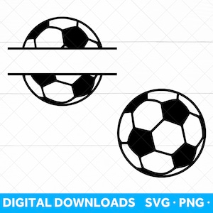Soccer Ball SVG file for Cricut and Silhouette, Soccer SVG, Soccer Clipart, Soccer Player SVG Soccer Monogram Svg file