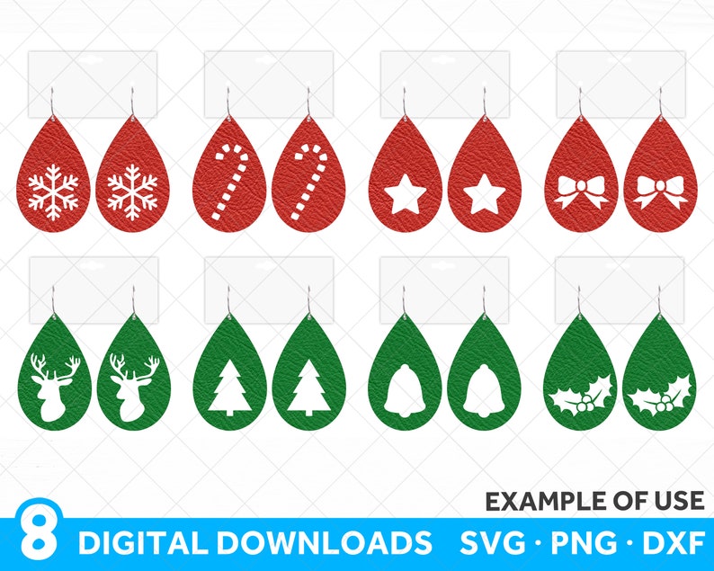 Download Christmas Earrings Svg Files Earring Svg Bundle Svg Files For Cricut And Silhouette Clip Art Art Collectibles Saherflow Com