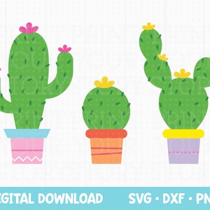 Cactus SVG bestanden voor Cricut, Cactus SVG Bundle Cut Files, Plant SVG voor Cricut Silhouette Cutting Machine Files, Gardening Svg