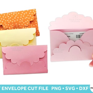 Gift Card Houder SVG, Gift Envelope Cut File voor Cricut en Silhouet