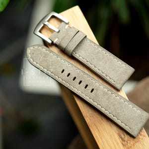 Calfskin beige strap, watch band leather handmade, bespoke, all size, 16mm 18mm 20mm 22mm