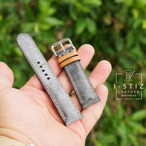 Powder strap, Quick Release Watch Strap, Handmade Custom Leather Watch, Any size