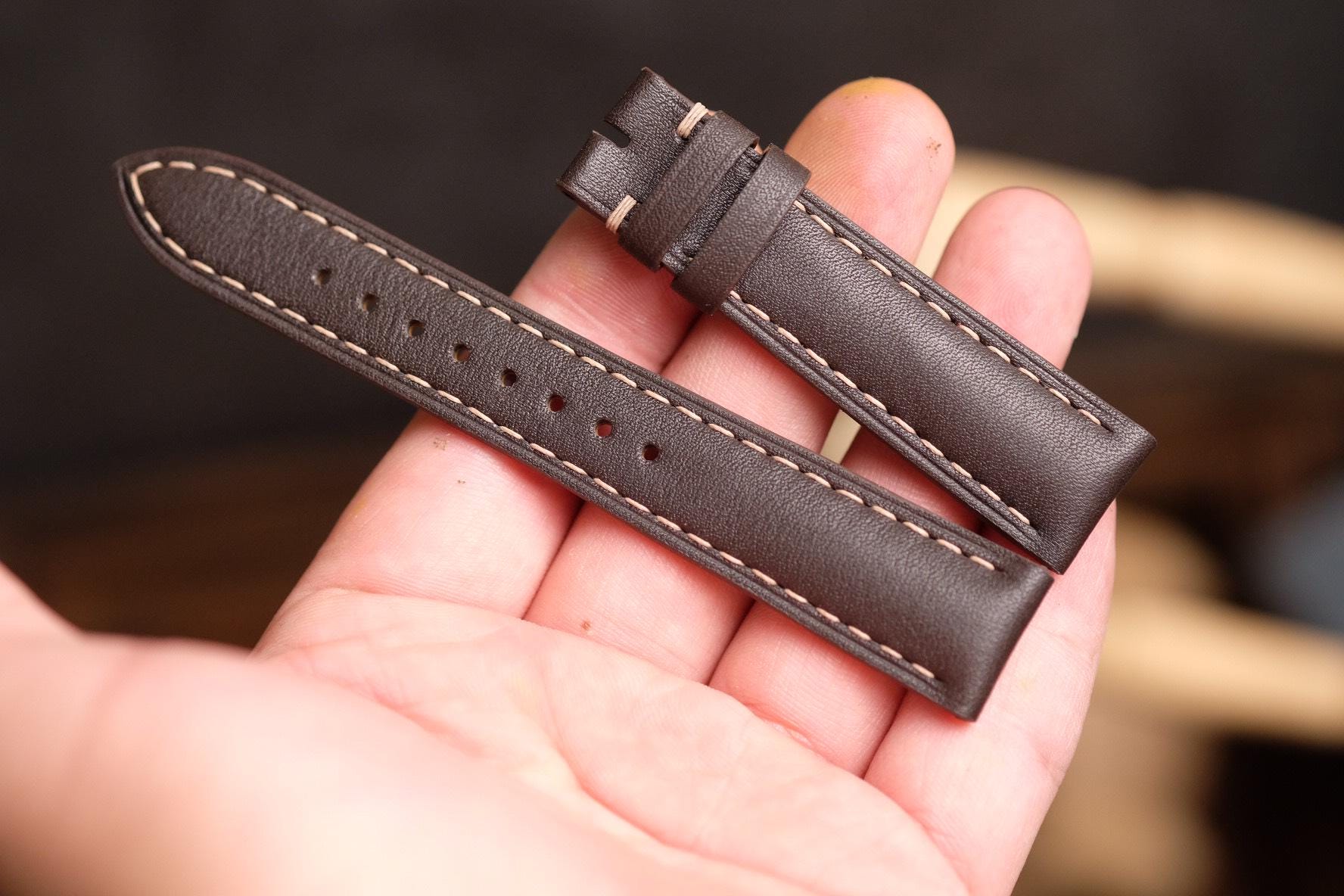 時計 18mm CELINE Python Watch Straps Vintage Python leather watch straps