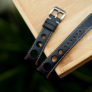 Big rally strap, buttero, watch band leather handmade, bespoke, all size, 16mm 18mm 20mm 22mm