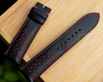 Vintage Rally Cow Leather Watch Band: Handmade, Personalized, All Sizes