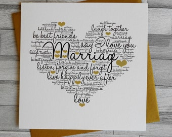 Marriage Heart Wedding Celebration Civil Partnership Marriage Renewal - Blank Greeting Card Design