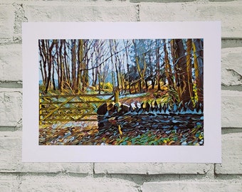 Country Wall Print A4 (Unframed) Wall Decor on luxury 350g Uncoated Card - Home Living Print - Great Outdoors