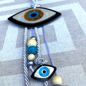 Evil-Eye Wall-Hanging in Ivory and Gold