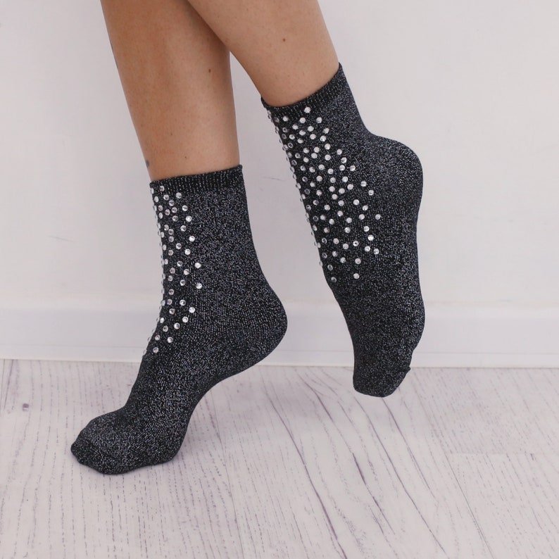 STC Glitzer-Socken Für Mädchen 6-10 Jahre - Mehrfarbig & Modisch