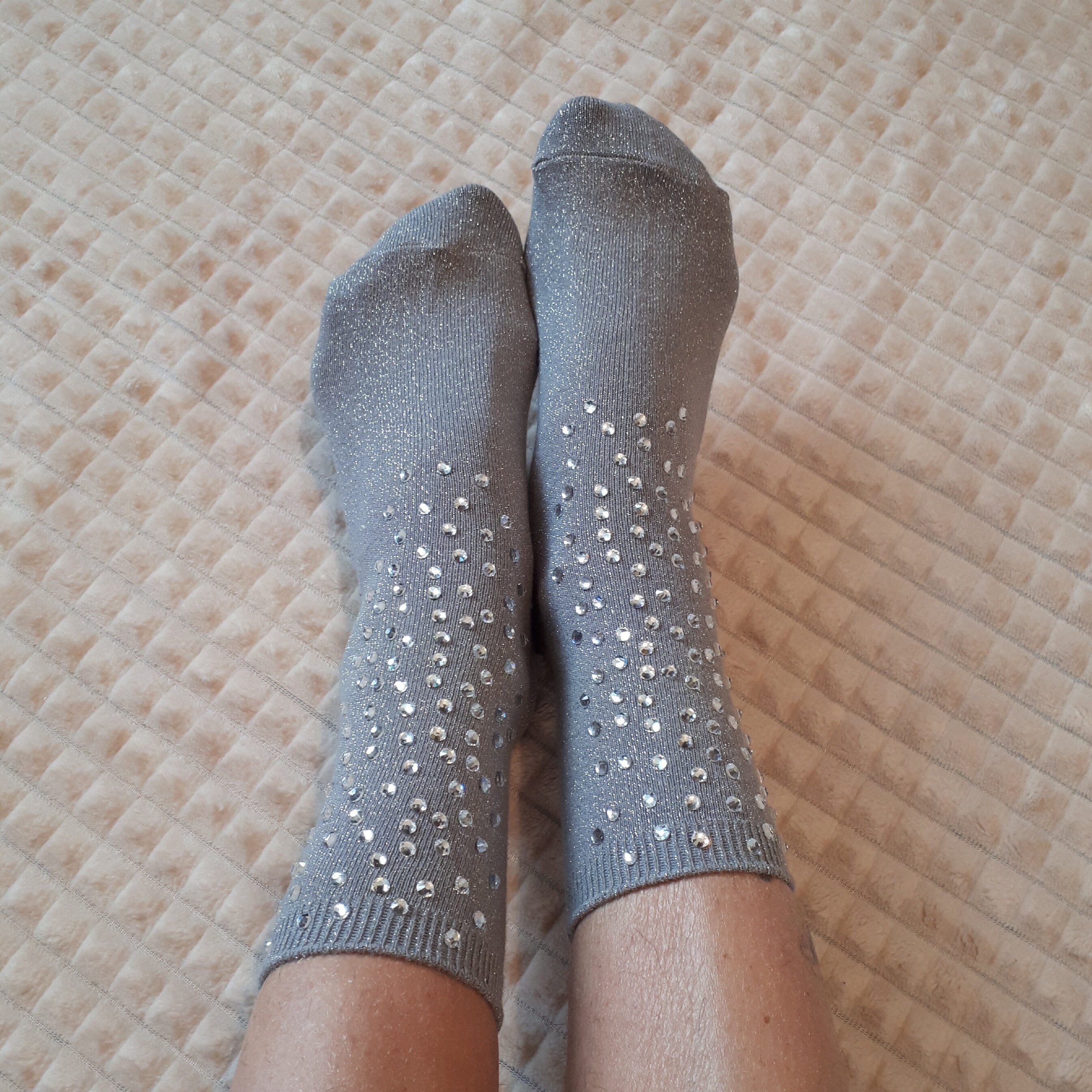 Embellished crystal glitter socks. Designer rhinestone socks Etsy