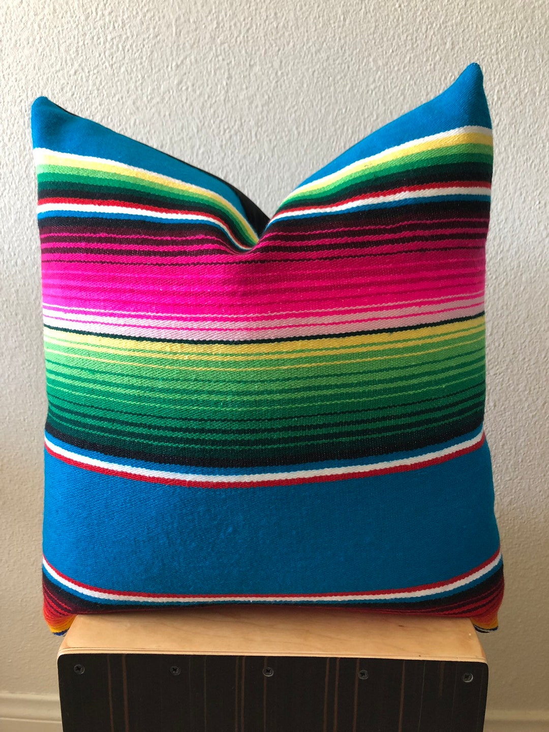 Mexican Blanket Pillow Cover Great Gift Etsy