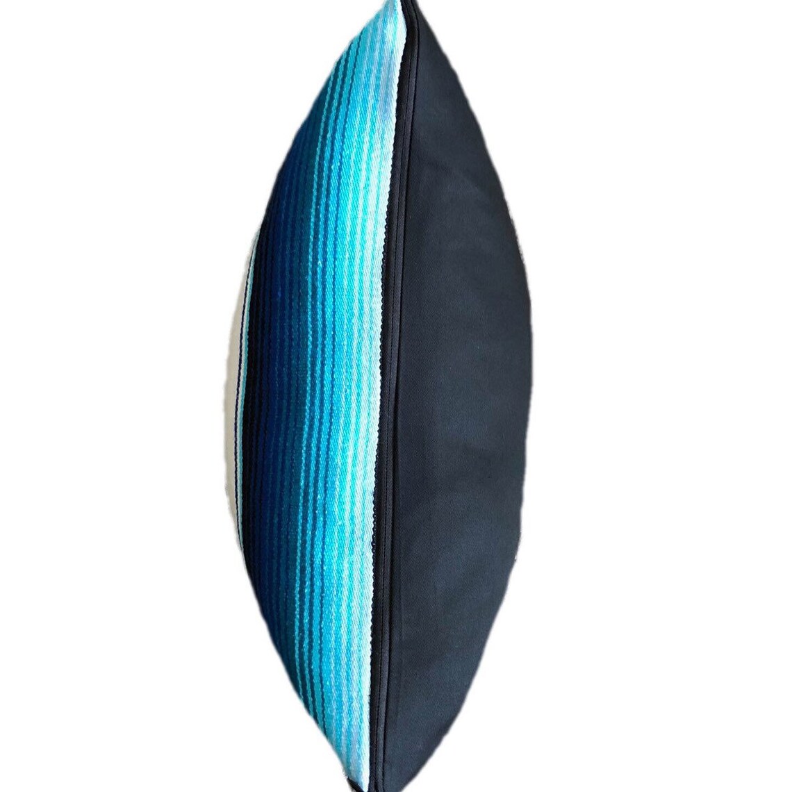 Blue and White Mexican Blanket / Serape Pillow Cover Etsy