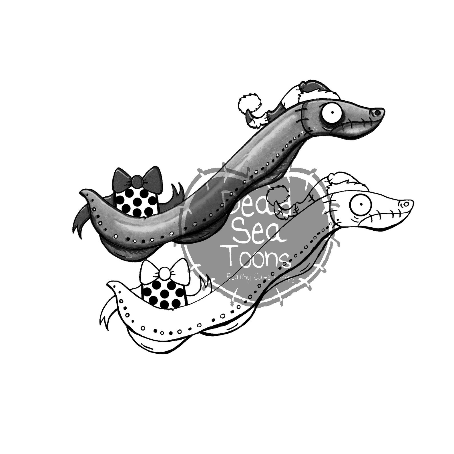 DST Christmas Electric Eel Instant Download Digital Stamp - Etsy