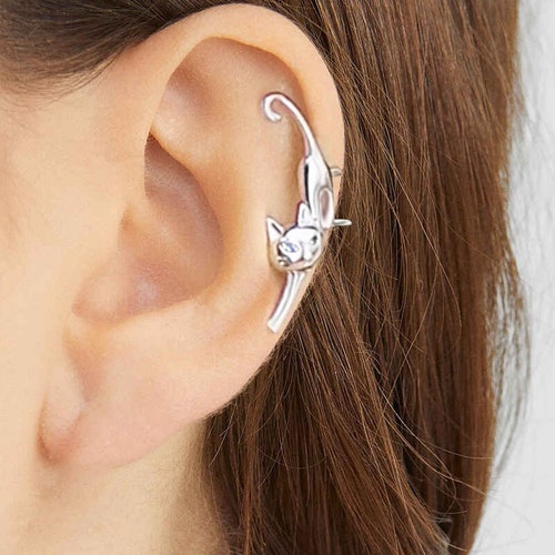 Ear Climber Earrings Long Ear Climber 20g Silver Sterling Etsy