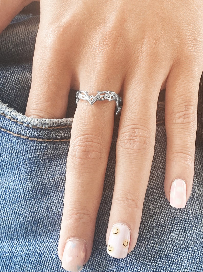 Galadriel Tiara Ring Elvish Ring Galadriel Crown Elvish Etsy