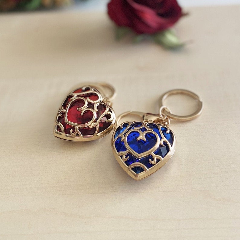 BIG Legend of Zelda Heart Container Keychain Zelda Heart Etsy