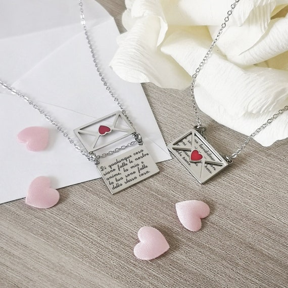 Personalized Envelope Locket Letter 
