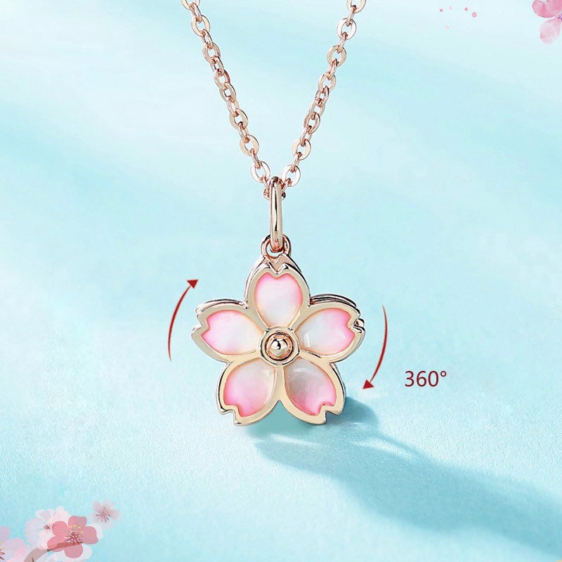 Cherry blossom necklace