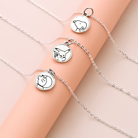 snoopy necklace sterling silver