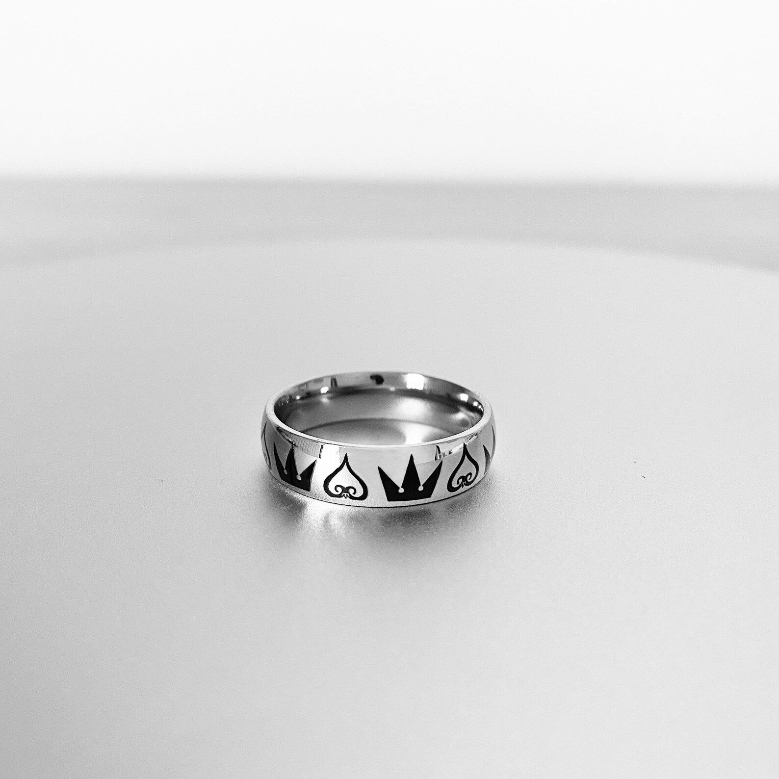 Kingdom Hearts Ring Kingdom Hearts & Crown Ring Couples Etsy