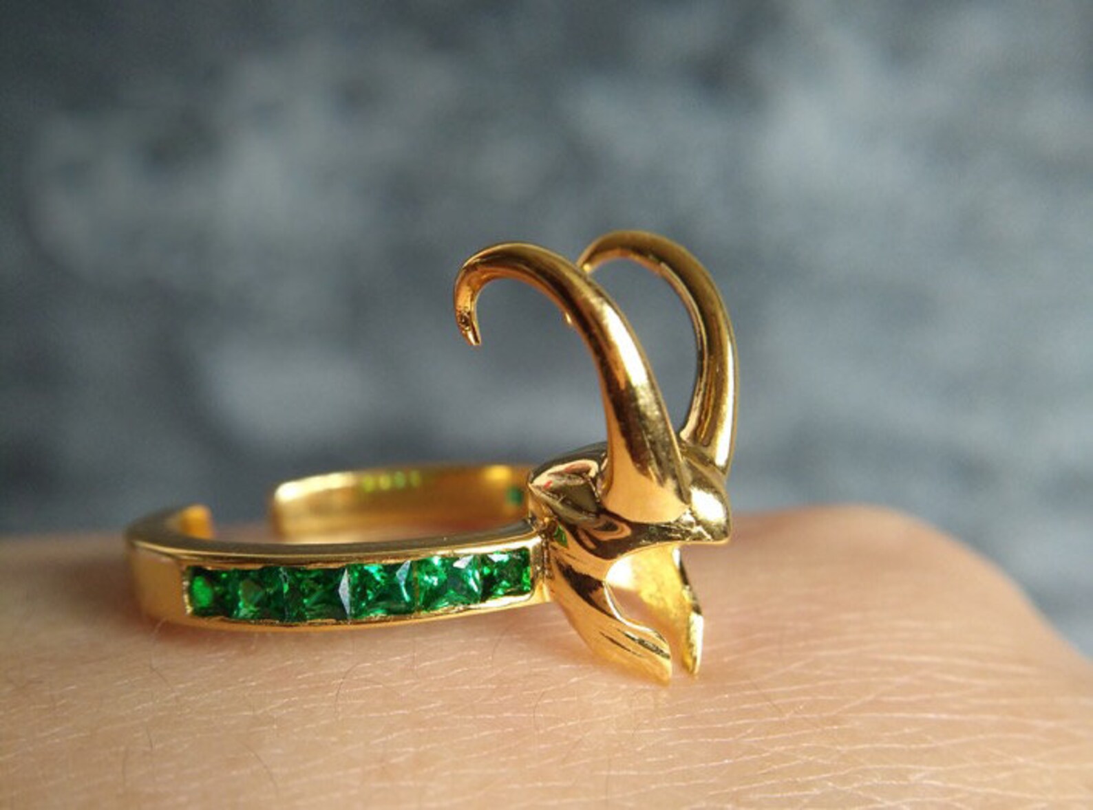 Loki Ring 925 Plata de ley Loki Helmet Ring Loki Ring de Etsy