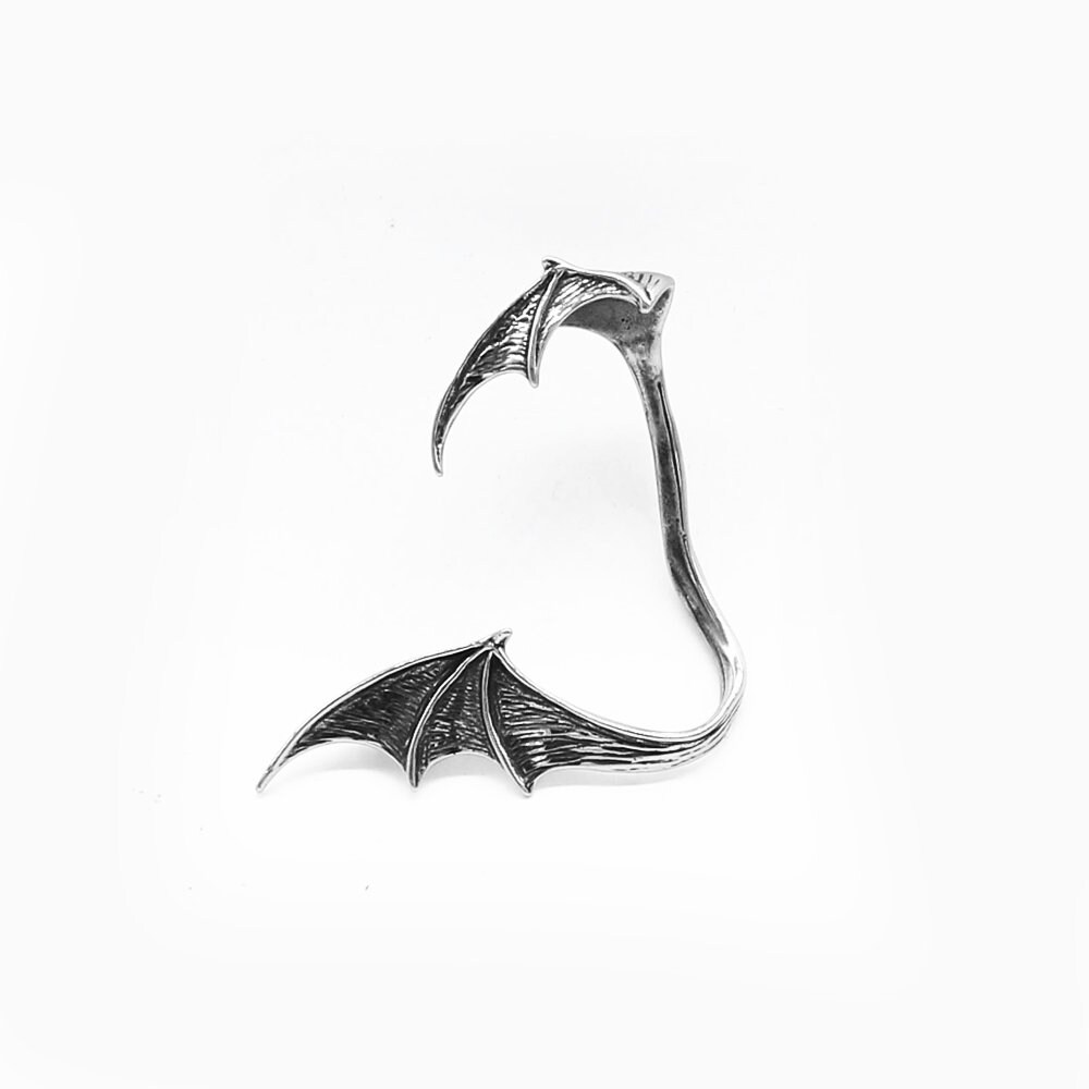 Single Dragon Ear Cuff Dragon Wing Cuff Earring Dragon Cuff Etsy