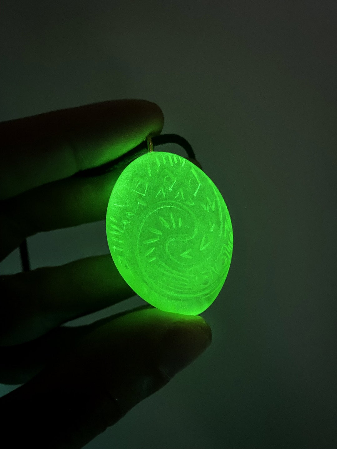 Glow in the Dark Heart of Te Fiti Necklace, Te Fiti Heart, Moana ...